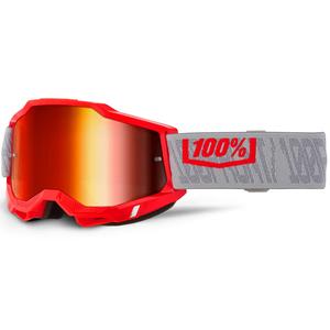 Gafas de motocross 100% ACCURI 2 Gatorback con plexiglás rojo