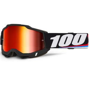 Gafas de motocross 100% ACCURI 2 Magnus con plexiglás rojo