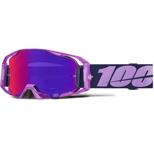 Gafas de motocross 100% ARmatic Toyota con plexiglás morado