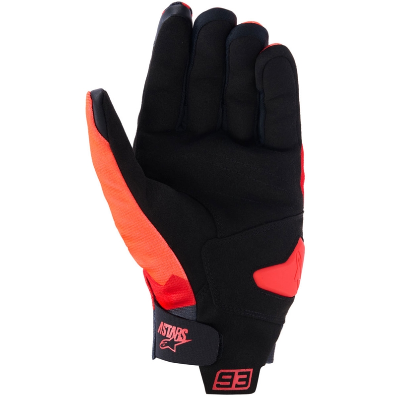 Guantes de moto Alpinestars Reef V2 MM93 Fluo Collection Rojo-Rojo-Negro