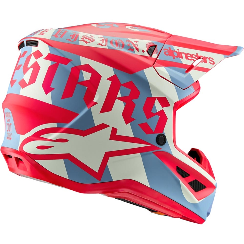 Casco de motocross Alpinestars Supertech S-M7 edición limitada Beast Coast gris-negro-naranja