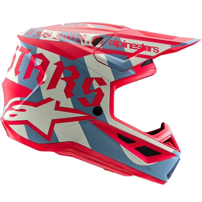 Casco de motocross Alpinestars Supertech S-M7 edición limitada Beast Coast gris-negro-naranja
