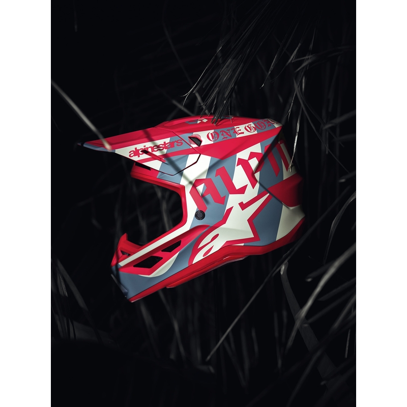 Casco de motocross Alpinestars Supertech S-M7 edición limitada Beast Coast gris-negro-naranja