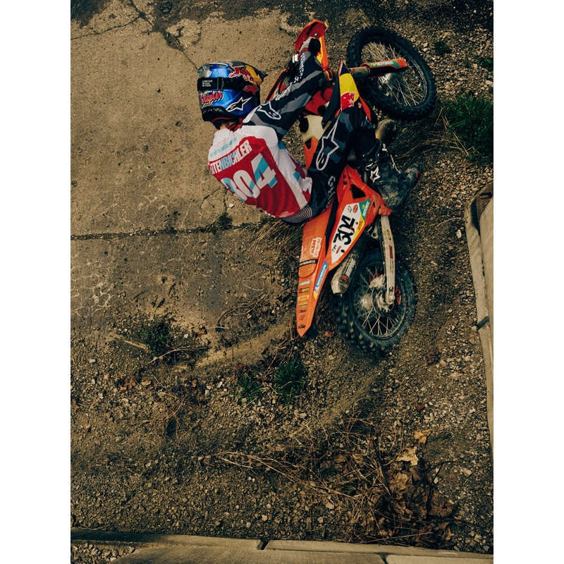 Camiseta de motocross Alpinestars Techstar edición limitada Beast Coast gris-negro-naranja