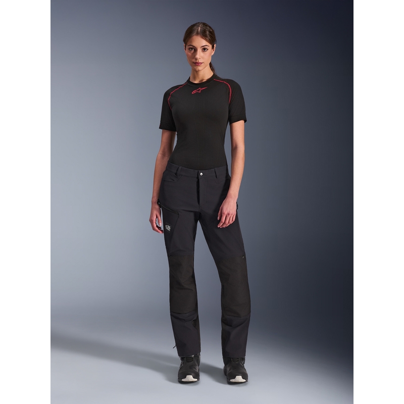 Pantalones de moto Alpinestars Stella Explore AST para mujer, color negro.