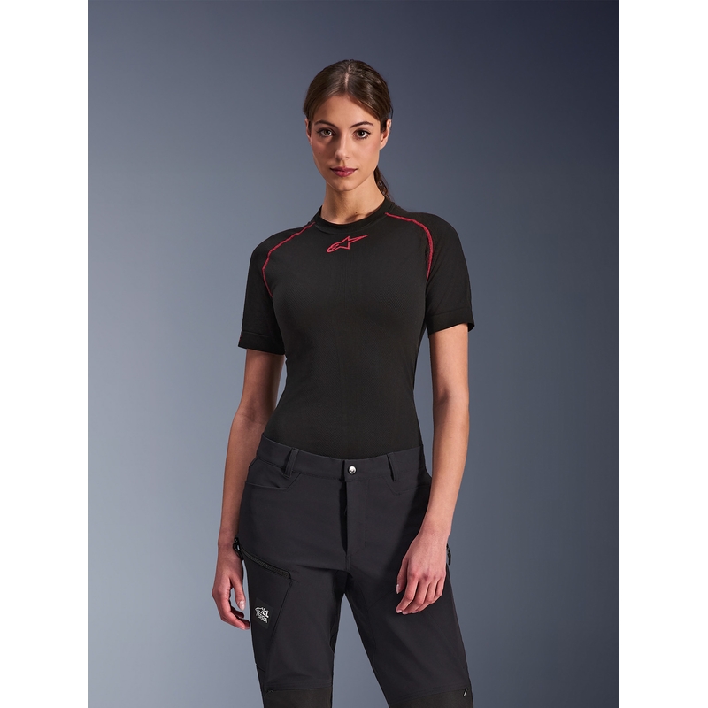 Pantalones de moto Alpinestars Stella Explore AST para mujer, color negro.