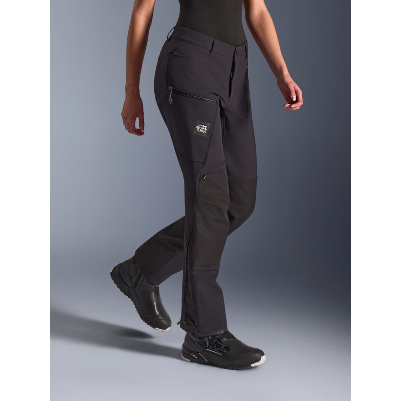 Pantalones de moto Alpinestars Stella Explore AST para mujer, color negro.