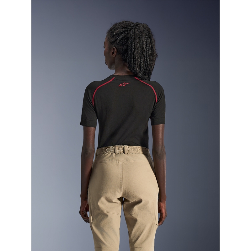 Pantalones de moto Alpinestars Stella Explore AST para mujer, color marrón claro-negro.