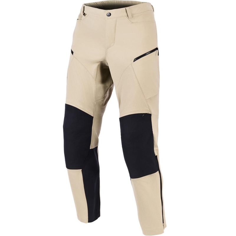 Pantalones de moto Alpinestars Stella Explore AST para mujer, color marrón claro-negro.