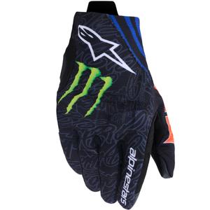 Guantes de moto Alpinestars Reef V2 FQ20, colección en negro, rojo flúor, azul y verde.