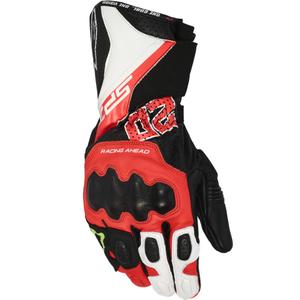 Guantes de moto Alpinestars SP-3 FQ20, colección en negro, rojo flúor y blanco.