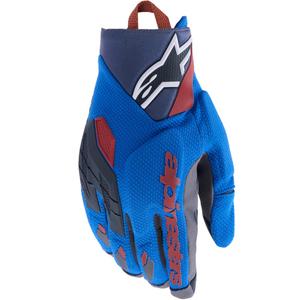 Guantes de moto Alpinestars Durack azul-gris oscuro-naranja