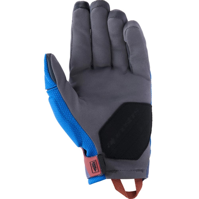Guantes de moto Alpinestars Durack azul-gris oscuro-naranja