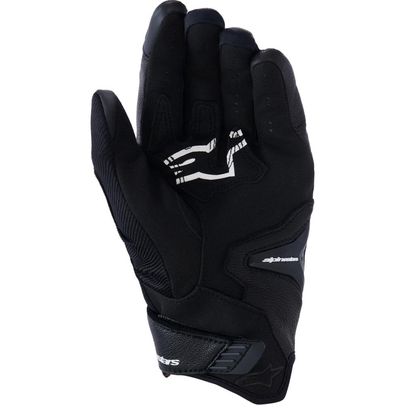 Guantes de moto Alpinestars SP-R PRO, color negro y blanco.