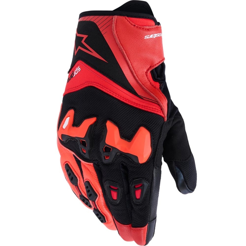 Guantes de moto Alpinestars SP-R PRO rojo-rojo flúor-negro