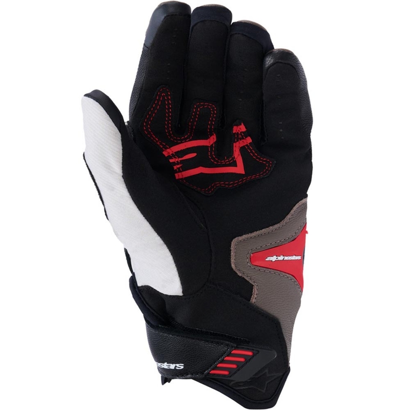 Guantes de moto Alpinestars SP-R PRO gris claro-marrón-naranja