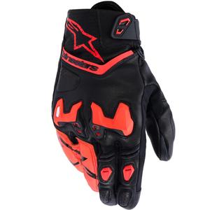 Guantes de moto Alpinestars SP-R TECH negro-rojo flúor