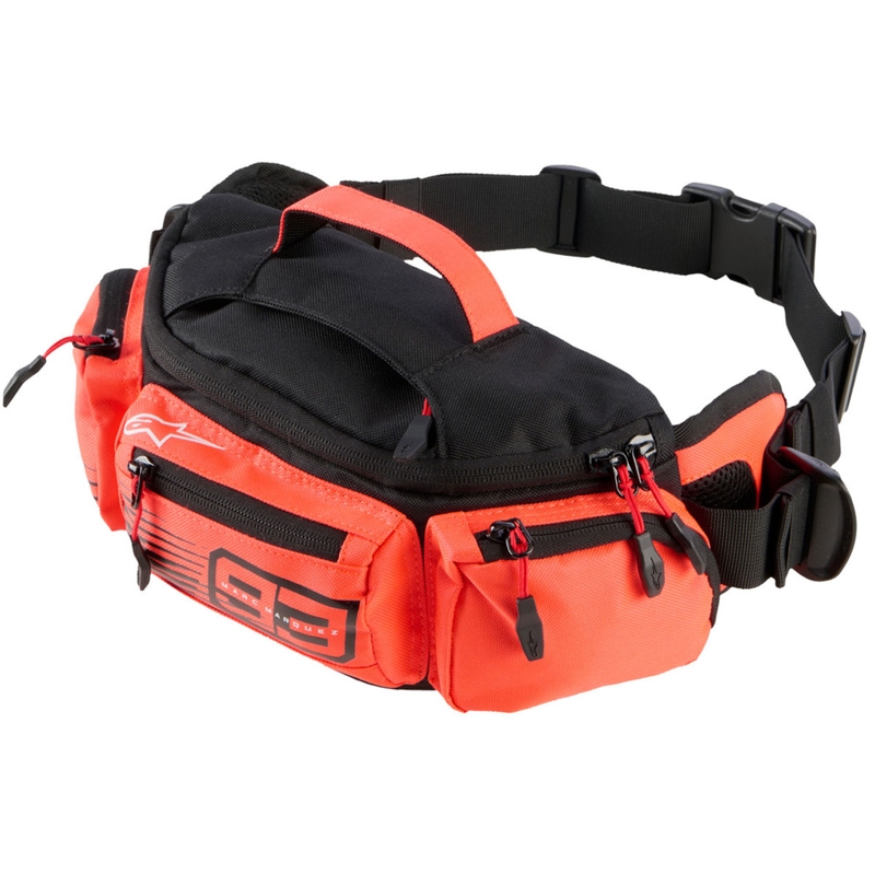 Riñonera ALPINESTARS MM93, colección negro-rojo flúor, 2,5 L