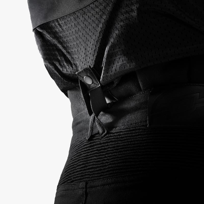 Chaqueta de moto de cuero Ozone Colt negra