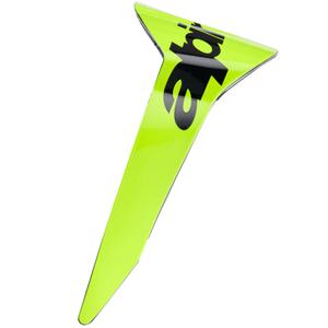 Spoiler aerodinámico para cascos de moto Alpinestars Supertech R10 Arius de perfil estándar, color amarillo flúor-negro.
