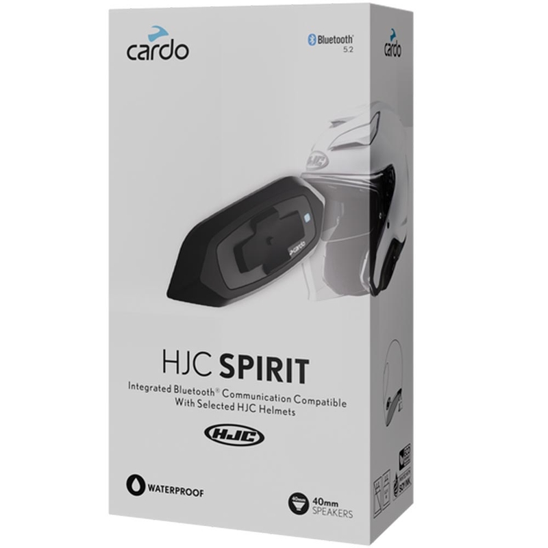 Intercomunicador para motocicleta Cardo HJC Spirit negro