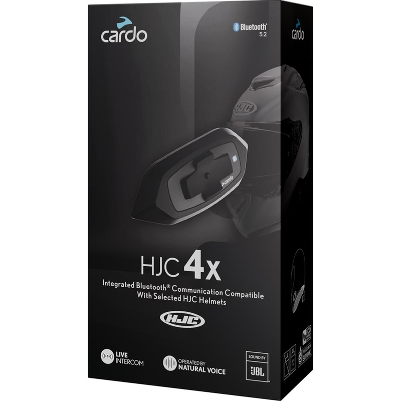 Intercomunicador para motocicleta Cardo HJC 4X negro