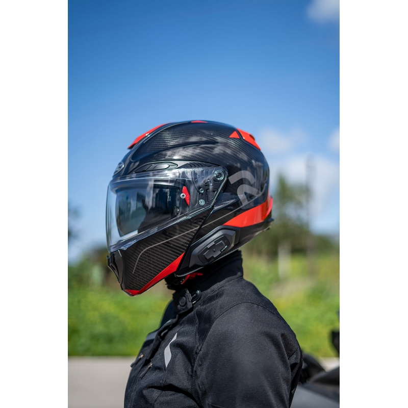 Intercomunicador para motocicleta Cardo HJC Packtalk negro
