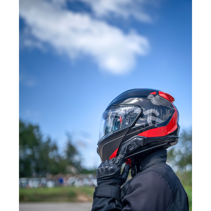 Intercomunicador para motocicleta Cardo HJC Packtalk negro