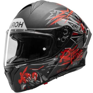 Casco integral de motocicleta Airoh Spark 2 Cruze, color negro mate-gris.