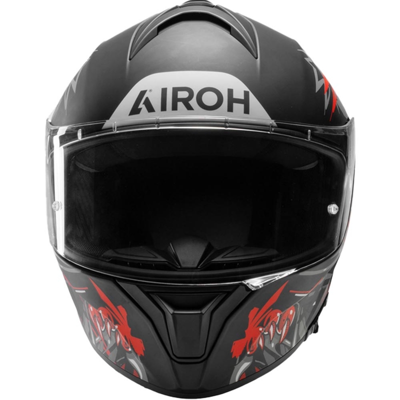 Casco integral de motocicleta Airoh Spark 2 Cruze, color negro mate-gris.