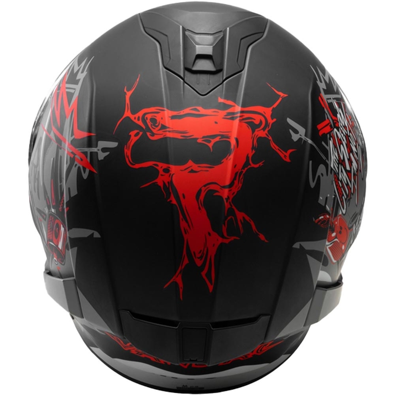 Casco integral de motocicleta Airoh Spark 2 Cruze, color negro mate-gris.