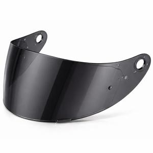 Visera para cascos de moto Cassida Orbit con preparación Pinlock, color humo oscuro.