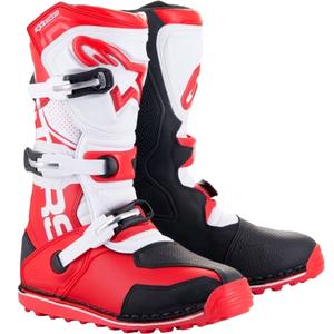 Botas de moto Alpinestars Tech Trial blanco-rojo-negro