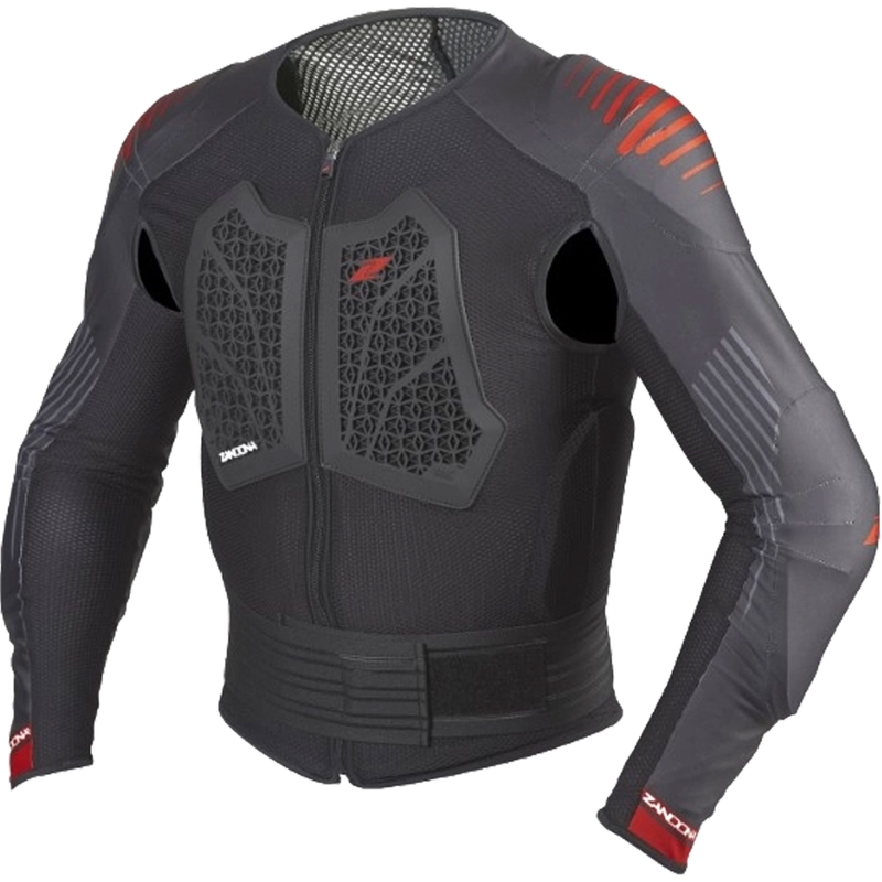 Protector corporal Zandona Action X8 negro-rojo 180-189 cm