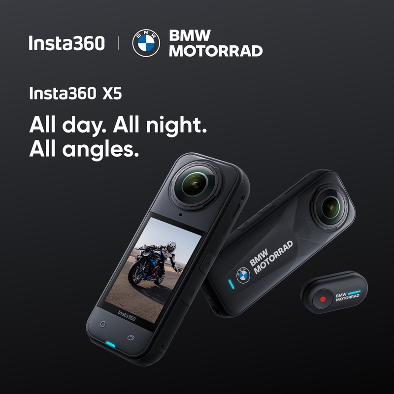 Cámara de acción Insta360 X5 BMW Motorrad Edition negra
