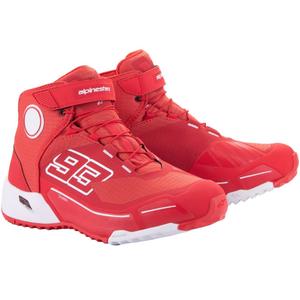 Botas de moto Alpinestars CR-X Drystar MM93, colección rojo-blanco