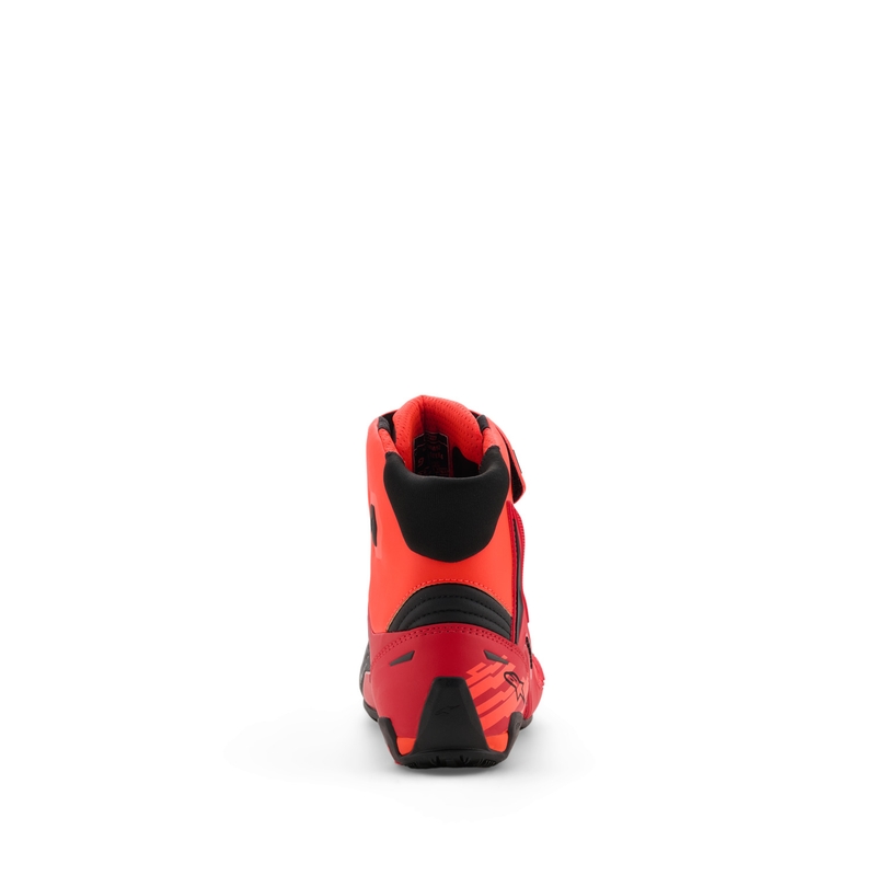 Botas de moto Alpinestars Faster-4 MM93, colección flúor, rojo-rojo-negro