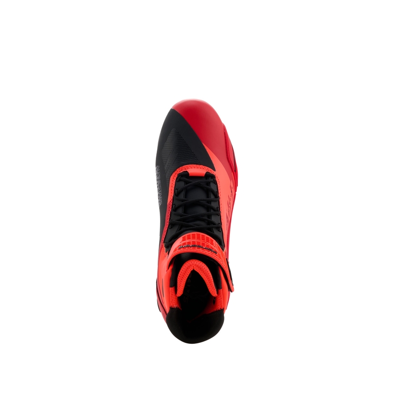 Botas de moto Alpinestars Faster-4 MM93, colección flúor, rojo-rojo-negro
