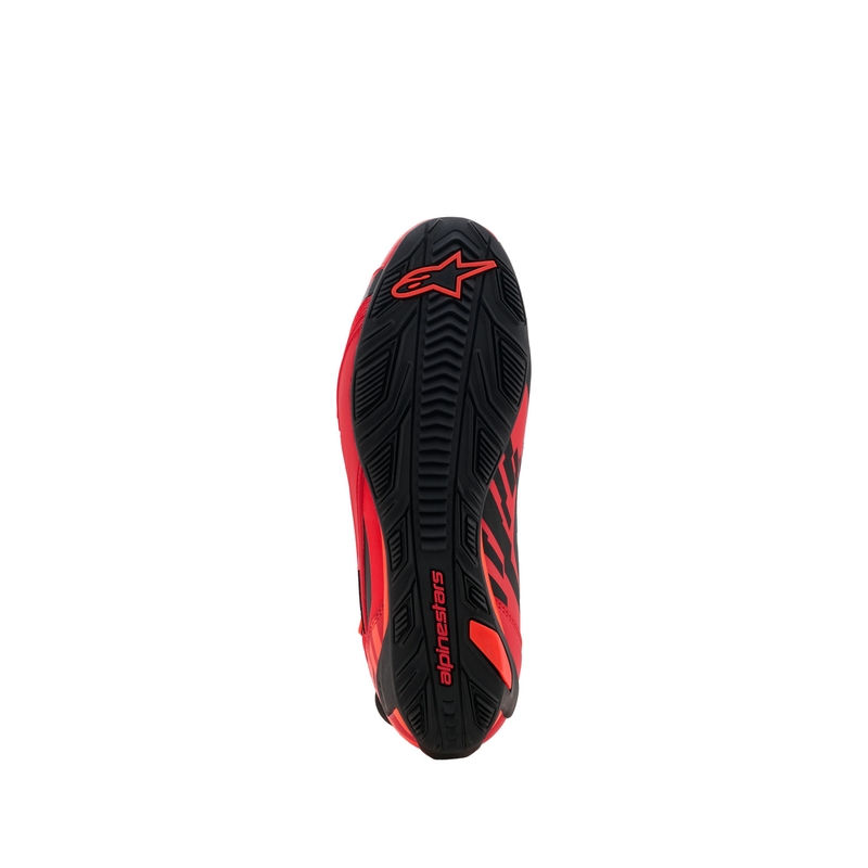 Botas de moto Alpinestars Faster-4 MM93, colección flúor, rojo-rojo-negro