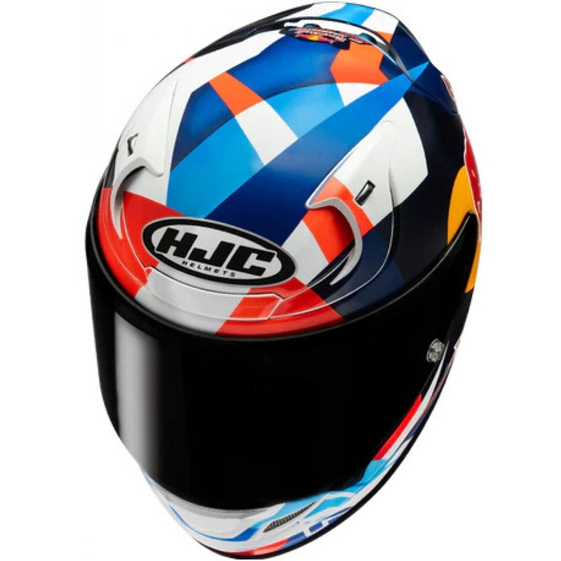 Casco integral de moto HJC RPHA 12 Red Bull Misano GP 2 MC21 azul-blanco-rojo
