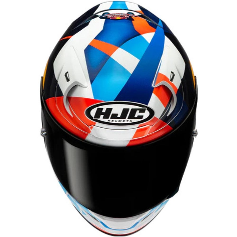 Casco integral de moto HJC RPHA 12 Red Bull Misano GP 2 MC21 azul-blanco-rojo