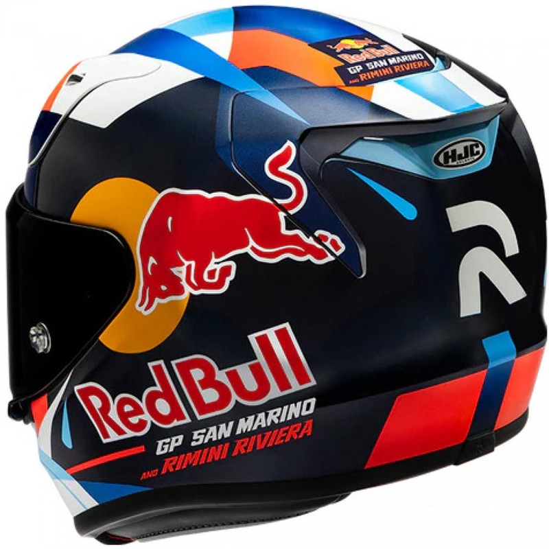 Casco integral de moto HJC RPHA 12 Red Bull Misano GP 2 MC21 azul-blanco-rojo
