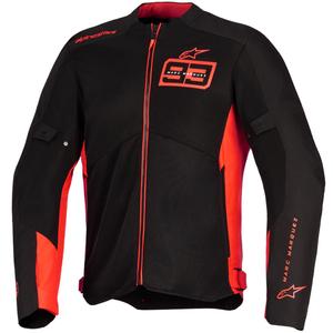 Chaqueta de moto Alpinestars C-1 AIR MM93, colección flúor, rojo-rojo-negro