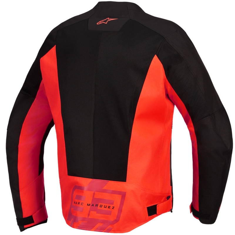 Chaqueta de moto Alpinestars C-1 AIR MM93, colección flúor, rojo-rojo-negro