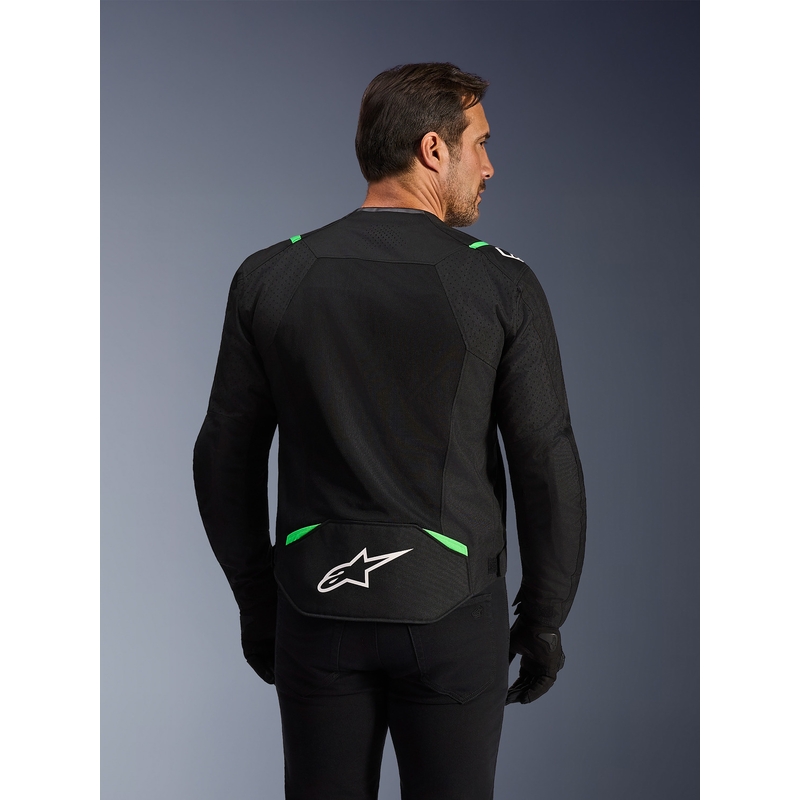 Chaqueta de moto Alpinestars T-SPS Air V2 negra-verde flúor
