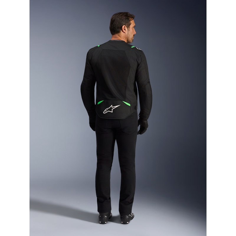 Chaqueta de moto Alpinestars T-SPS Air V2 negra-verde flúor