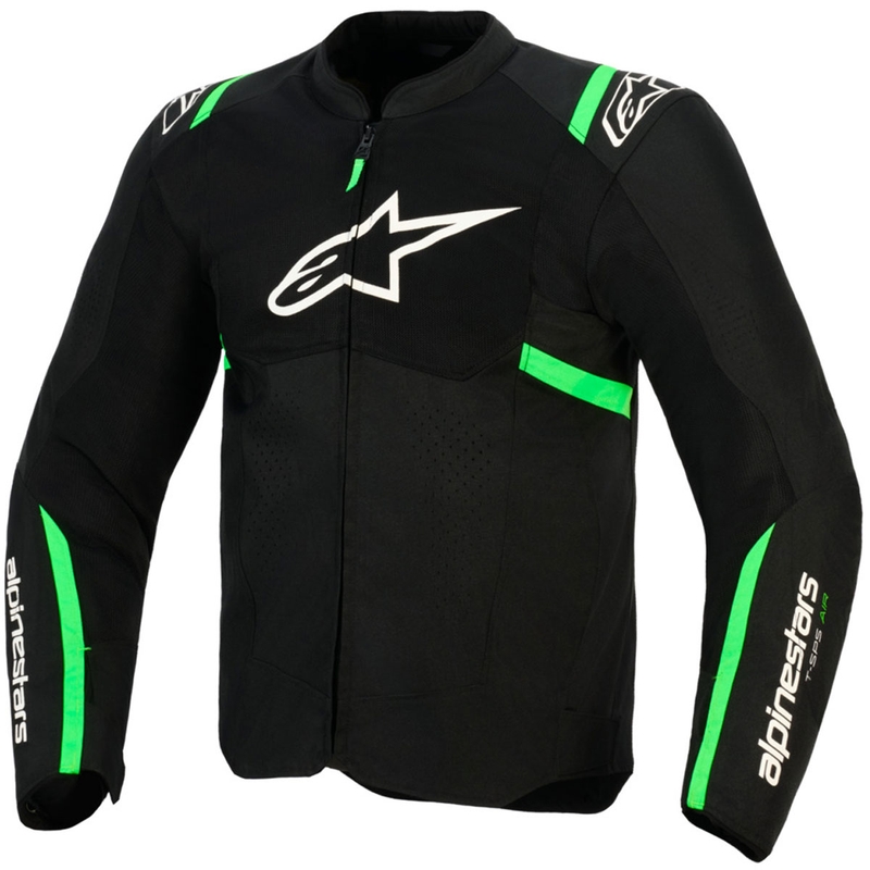 Chaqueta de moto Alpinestars T-SPS Air V2 negra-verde flúor