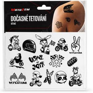 Tatuaje temporal MotoZem para niños