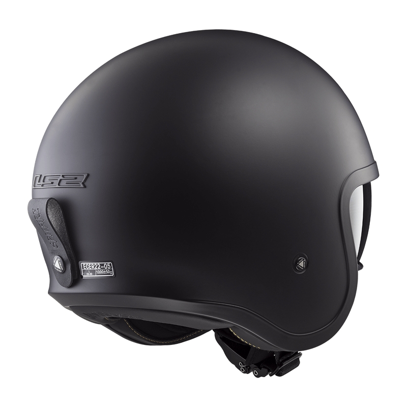Casco de moto abierto LS2 OF599 Spitfire II Solid negro mate - II. calidad