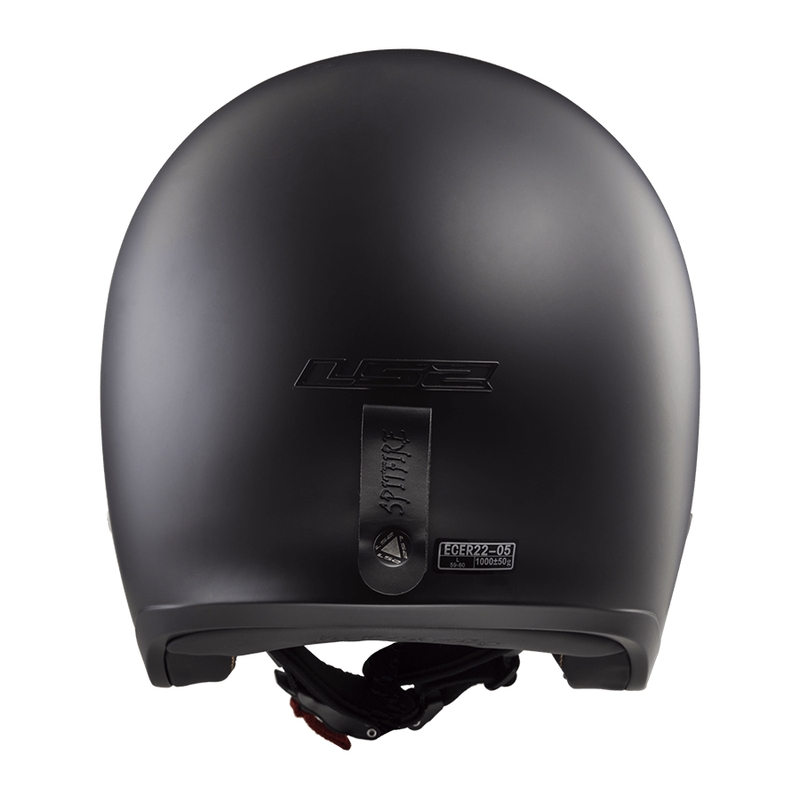 Casco de moto abierto LS2 OF599 Spitfire II Solid negro mate - II. calidad